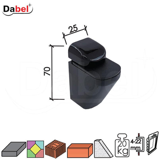 NOSAČ ZA STAKLENU POLICU MINI 4-22mm (2 kom.)