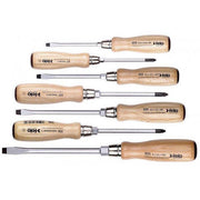 Set udarnih šrafcigera sa drvenom drškom Felo SL/PH/PZ 33597198 7 kom