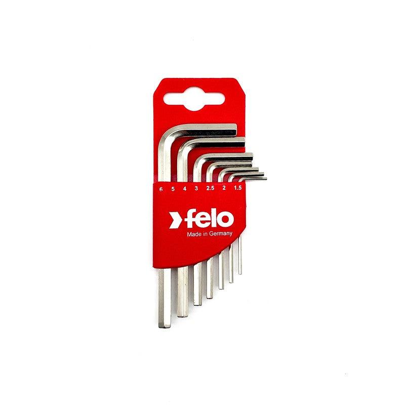 Set kratkih šestougaonih L-ključeva Felo HEX 1,5-6,0 mm 34500711 7 kom