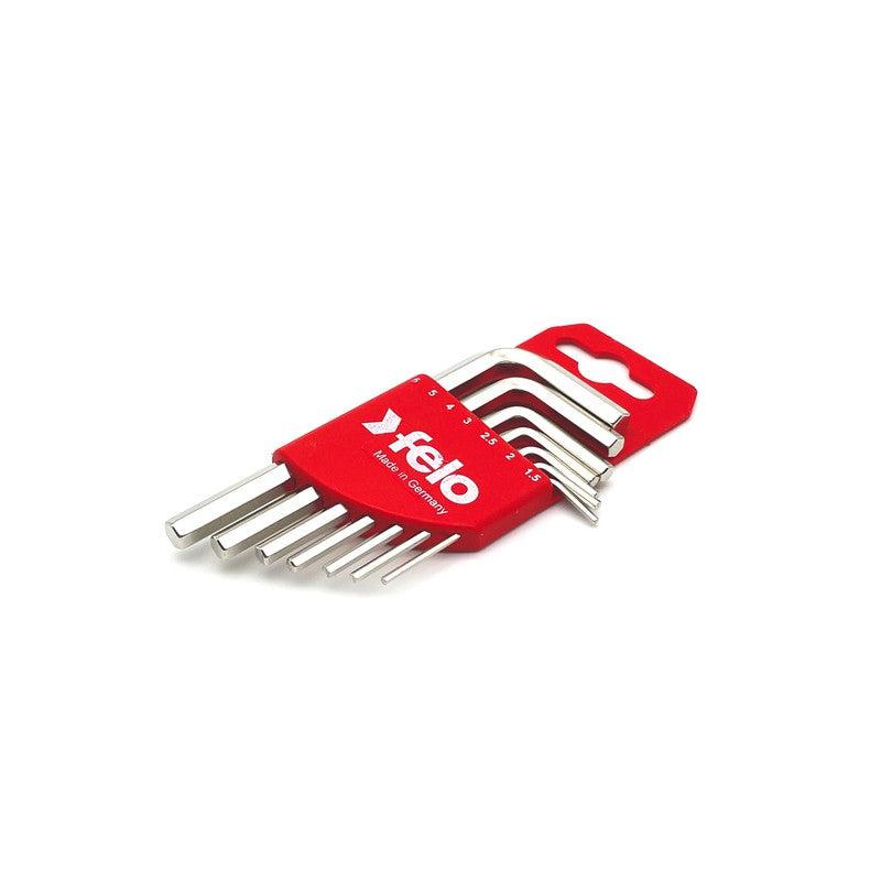 Set kratkih šestougaonih L-ključeva Felo HEX 1,5-6,0 mm 34500711 7 kom