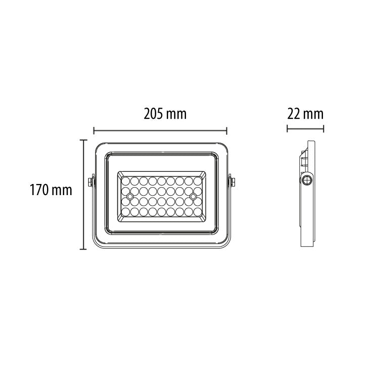 LED reflektor — 50W, 6500K, IP65