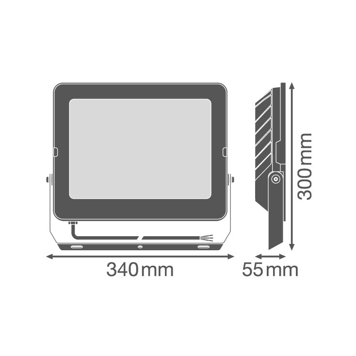 LEDVANCE LED reflektor — 180W, 4000K, IP65