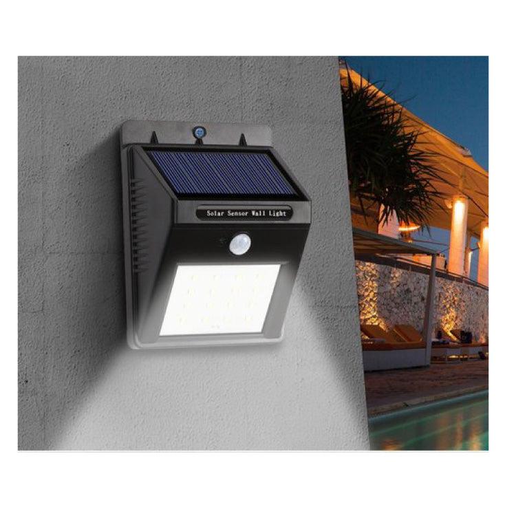 Solarni LED reflektor — 3W, 6500K, IP44, senzor