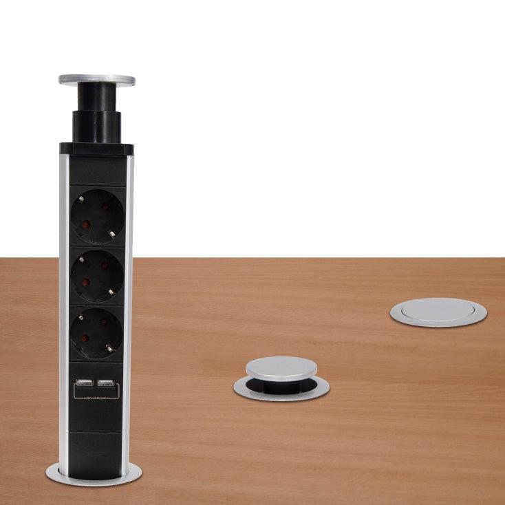 Ugradni "pop-up" razdelnik sa USB punjačem