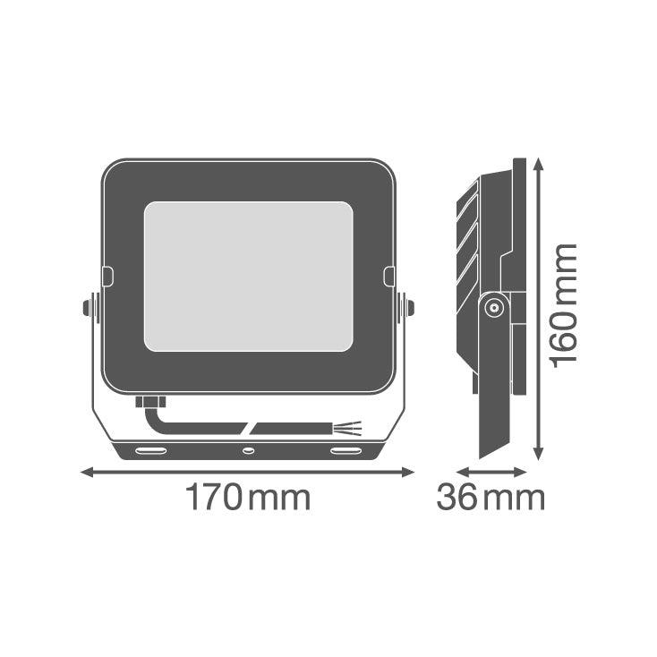 LEDVANCE LED reflektor — 50W, 4000K, IP65
