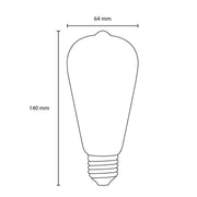 LED filament sijalica dimabilna toplo bela 8W