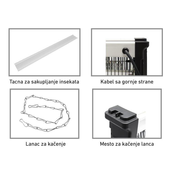 PROSTO Električna zamka za insekte 2x10W