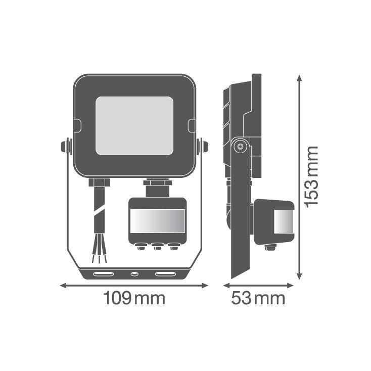 LEDVANCE LED reflektor sa senzorom — 10W, 4000K, IP65