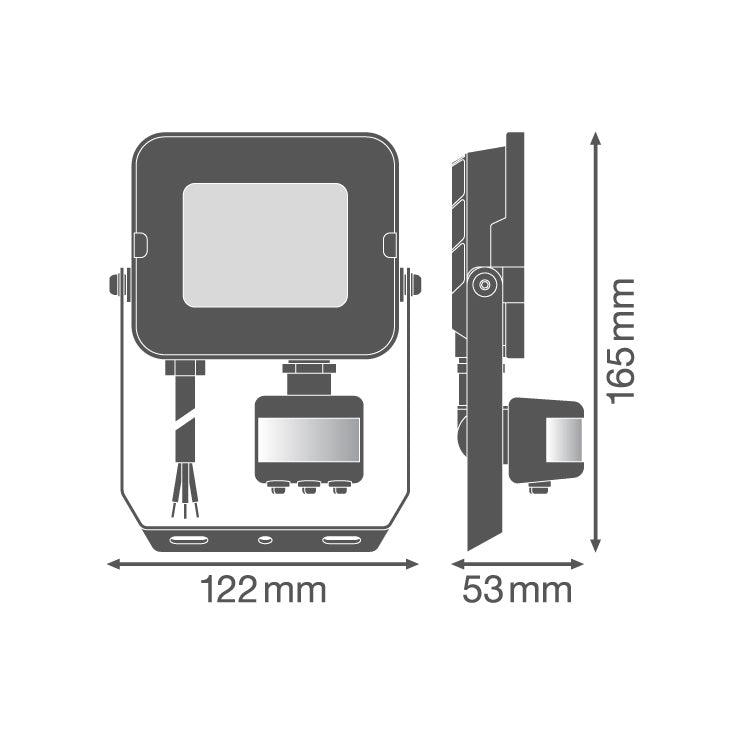 LEDVANCE LED reflektor sa senzorom — 20W, 4000K, IP65