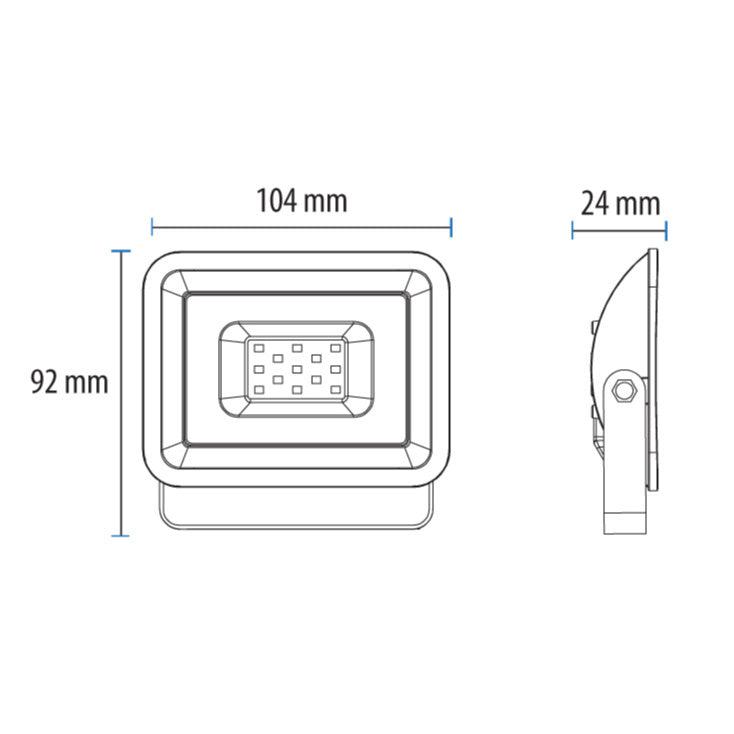 LED reflektor — 10W, 6500K, IP65