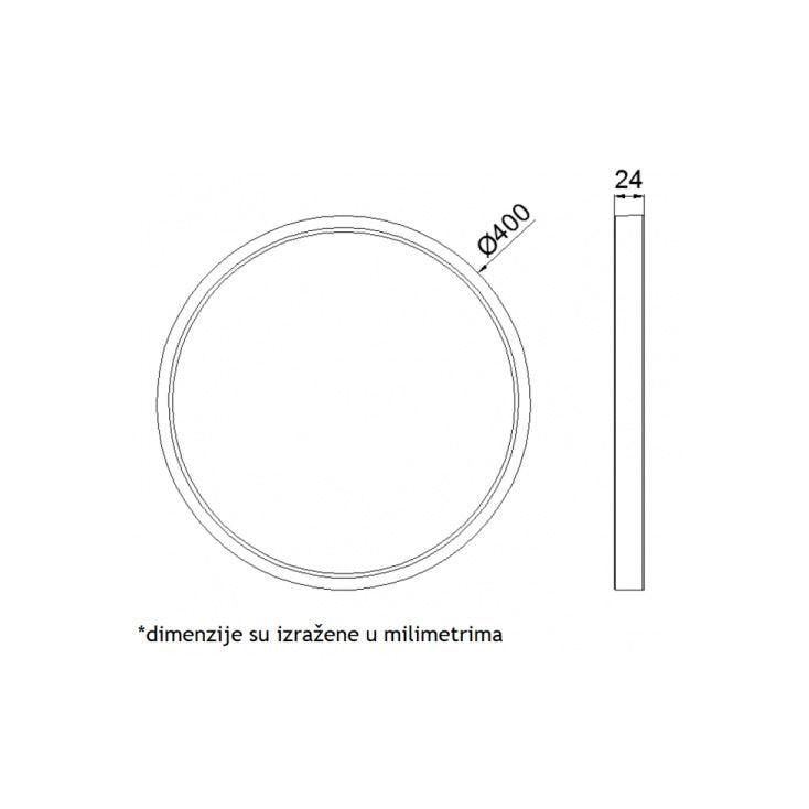 LED plafonjera Ø400 — 36W, 4000K