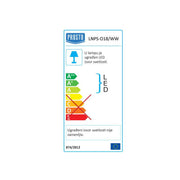 LED nadgradni panel — 18 W, toplo bela