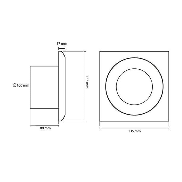 Izduvni ventilator 100mm