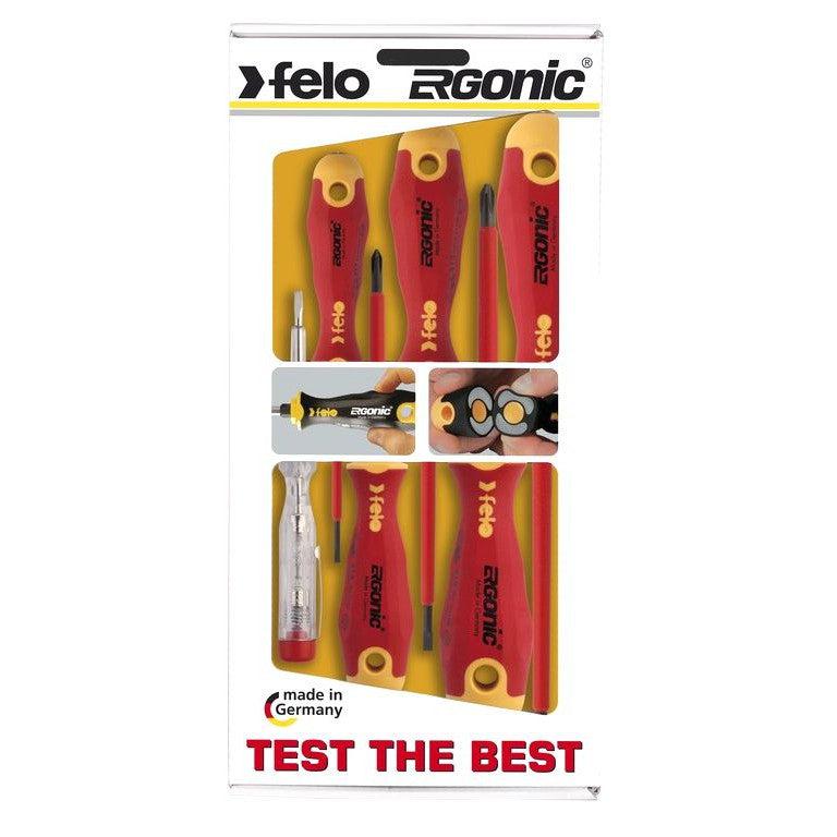 Set šrafcigera Felo Ergonic VDE sa testerom napona SL/PH 41396398 6 kom