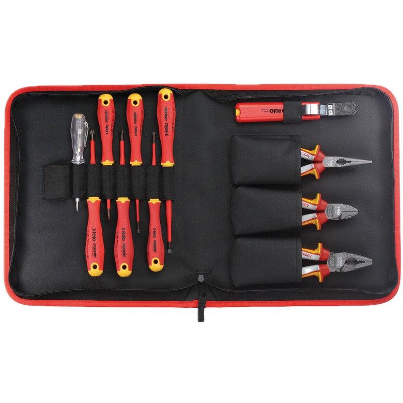 Set alata Felo Ergonic E-Slim VDE sa testerom i šrafcigerem SL/PH/PZ 41381104 11 kom