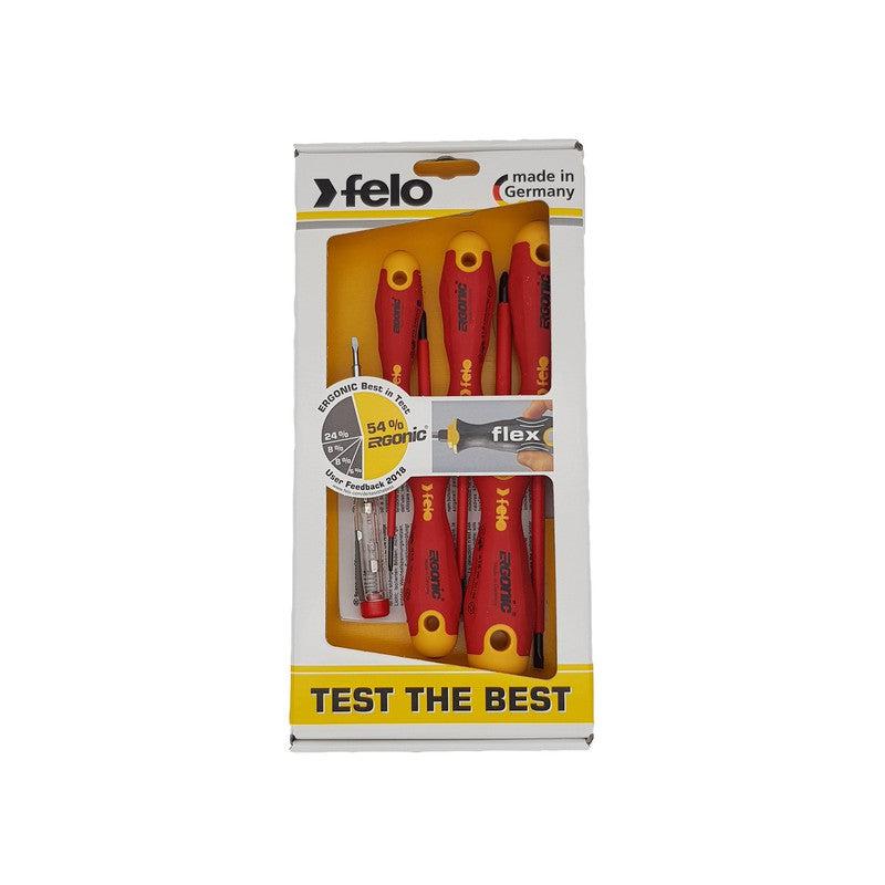 Set šrafcigera Felo Ergonic VDE sa testerom napona SL/PH 41396398 6 kom