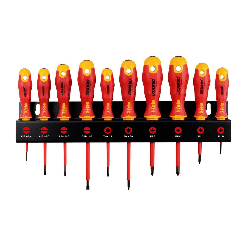Set šrafcigera Felo Ergonic VDE SL/PH/PZ/TX 41491093 10 kom