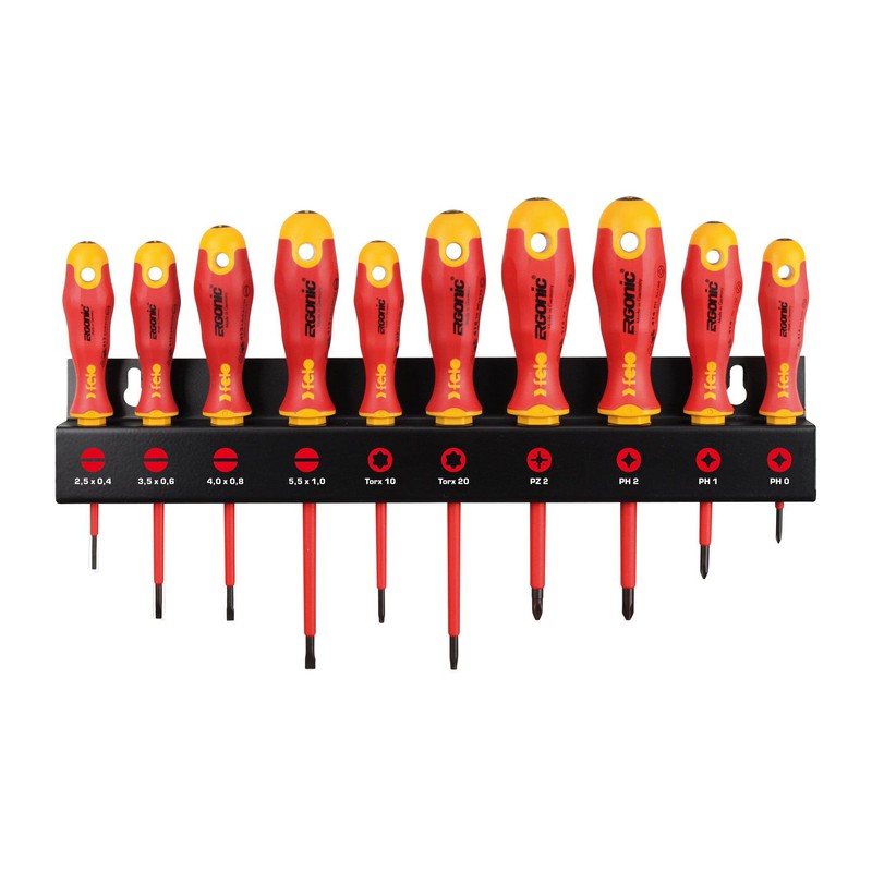 Set šrafcigera Felo Ergonic VDE SL/PH/PZ/TX 41491093 10 kom