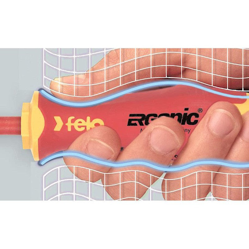 FELO Šrafciger Ergonic VDE E-Slim Pozidriv PZ1 x 80
