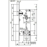 AGB BRAVE SICUREZZA ZA SPOLJNA DRVENA VRATA- cilindar/ oblo čelo/ jezičak širine 10mm DORN MERA 40