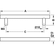 HÄFELE 112.04 RUČICE ZA NAMEŠTAJ "FURNITURE HANDLE " 3 