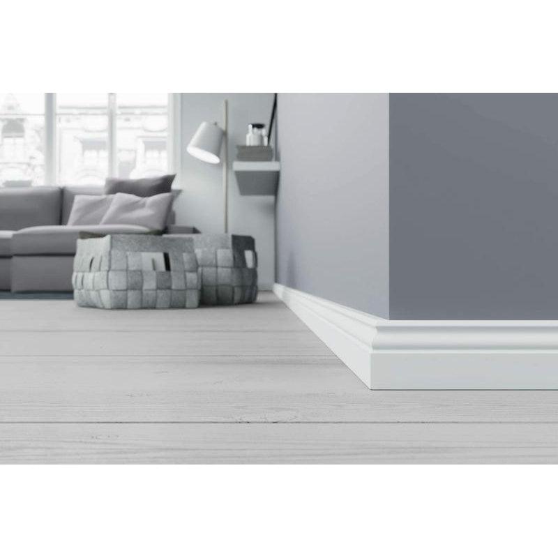 Medijapan parket lajsna FU073L u foliji — bela 70mm