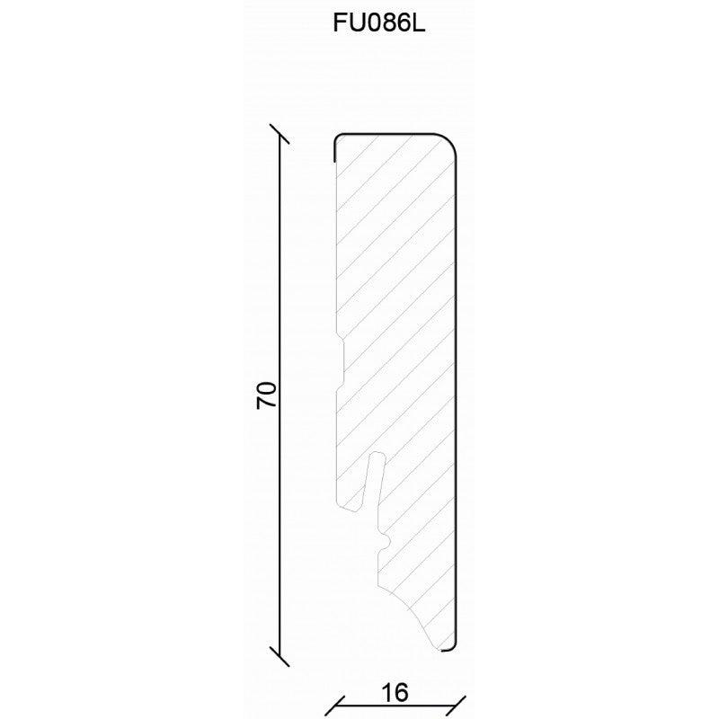 MEDIJAPAN MDF PARKET LAJSNA U FOLIJI FU086L/ BELA