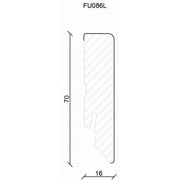 MEDIJAPAN FN MDF LAK FU086L 70mm PARKET LAJSNA- LAKIRANA/ BELA