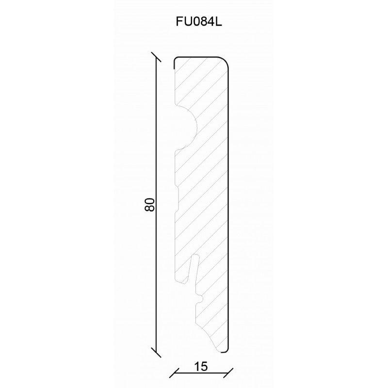 MEDIJAPAN MDF PARKET LAJSNA U FOLIJI FU084L/ BELA