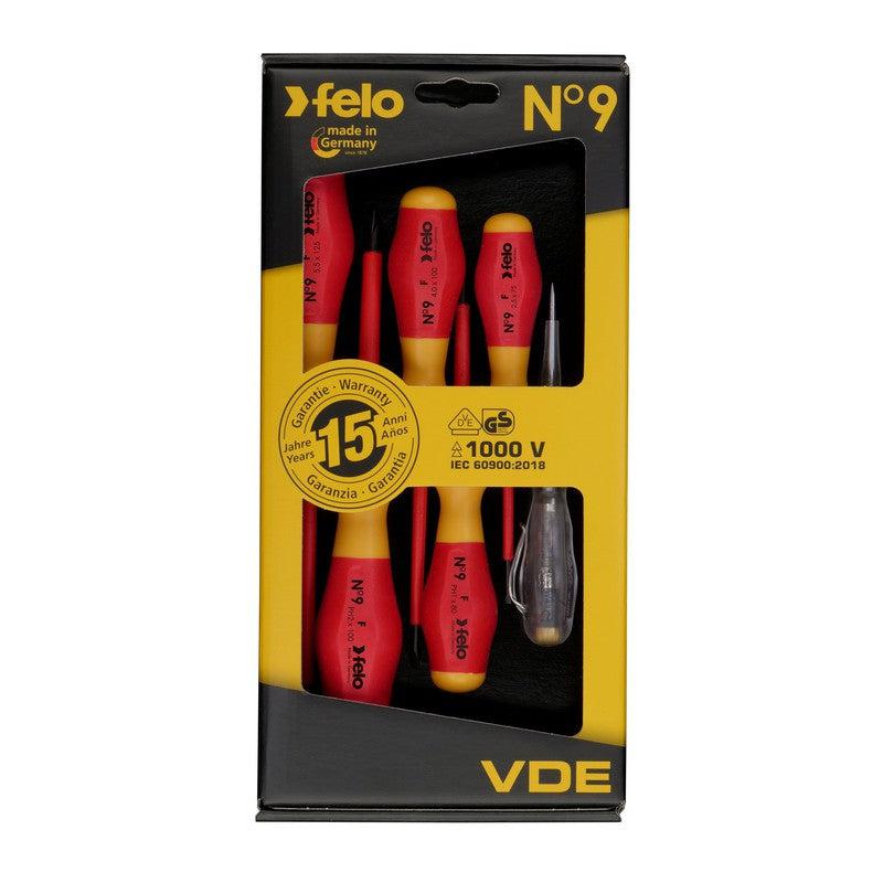 Set šrafcigera Felo No.9 VDE SL/PH sa testerom napona 91396198 6 kom