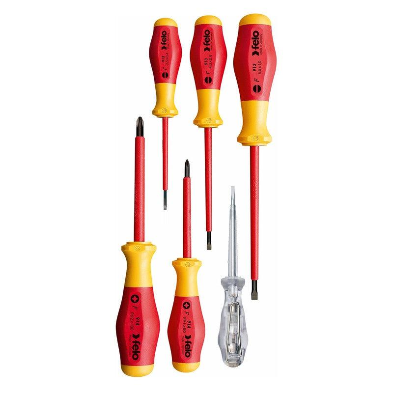 Set šrafcigera Felo No.9 VDE SL/PH sa testerom napona 91396198 6 kom