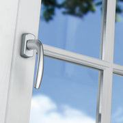 HOPPE prozorska ručica NEW YORK - Secustik, štift 7 x 32-42 mm, srebrno eloksirana