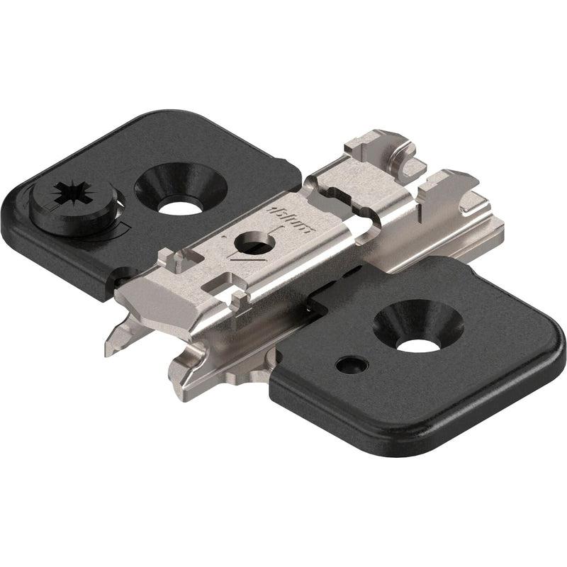 BLUM CLIP podložna pločica Onyx, Spax-vijci, HV: ekscentar, razmak 0 mm