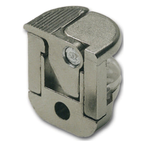 Nosač staklene police Alfa Stop na utiskivanje, rupa ø 5mm, niklovan, VPE 100 ST