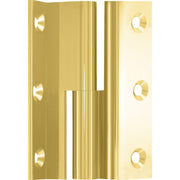 Šarka za nameštaj, zglob D, 50x33 mm, mesing poliran