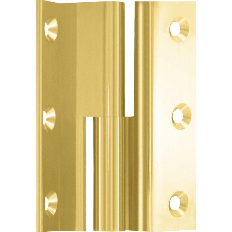 Šarka za nameštaj, zglob D, 50x33 mm, mesing poliran
