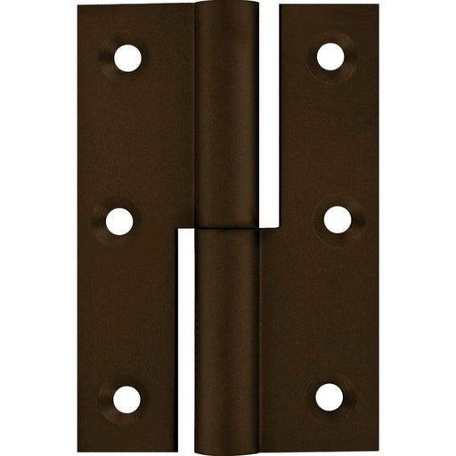 Šarka za nameštaj ravna - bez međuprstena leva, 50x40 mm, mesing bruniran