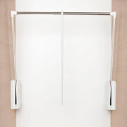 Garderobni lift Junior, V 850,ŠK 440-610mm, Nosivost 10KG, plast.belo/čel.nikl.