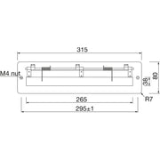 Otvor za pisma 315x80 mm
