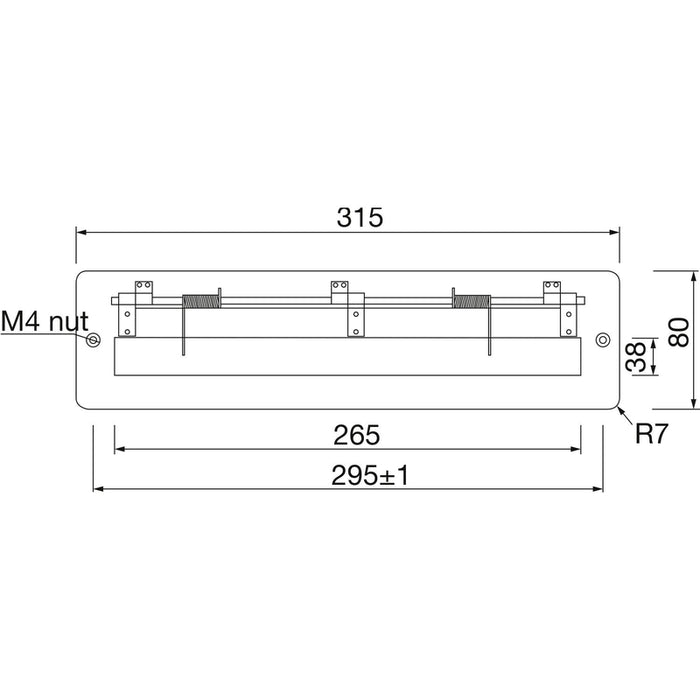 Otvor za pisma 315x80 mm