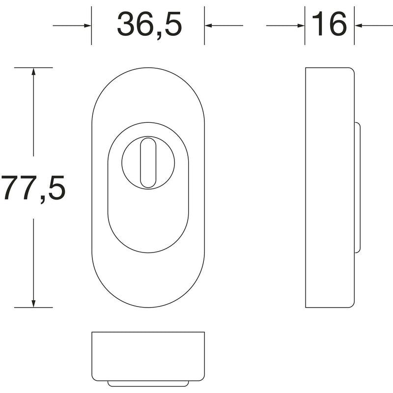 SH-rozeta za cilindar PZ 73 3249, oval