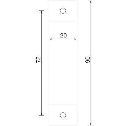 Ručica za balkon - pocinkovana crna