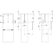 Garderobni lift 3000, V 780, ŠK 770-1200mm,nosivost 10kg, sivi,pon.