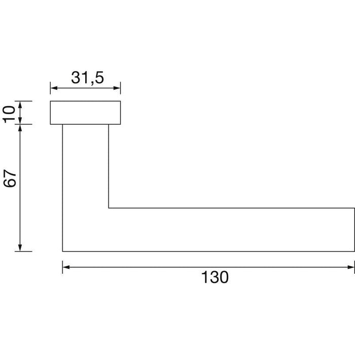 Garnitura kvaka RIGA na ovalnoj rozeti PZ, 35-65, 32x62, nerđajući čelik
