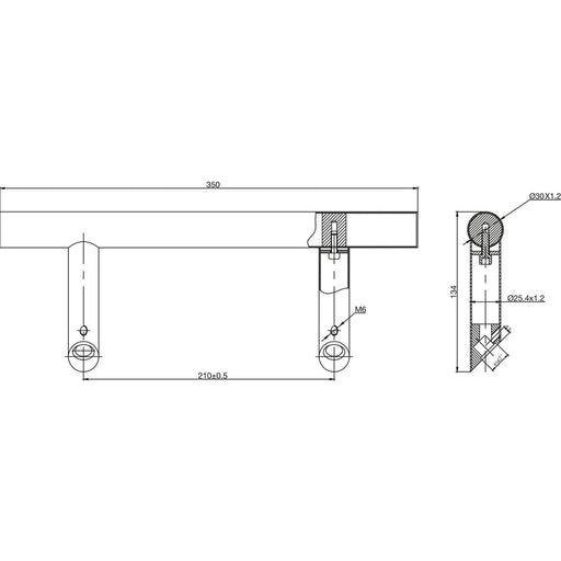 Rukohvat 4810 kosi, ručka ø 30 mm