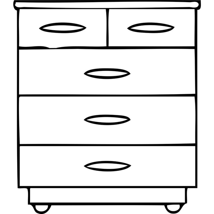 Točkić za nameštaj 3, ø 33 mm, dubina 38 mm, plastika, bela