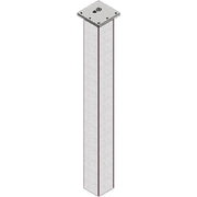 Noga za sto 70x70 mm - efekat nerđajućeg čelika
