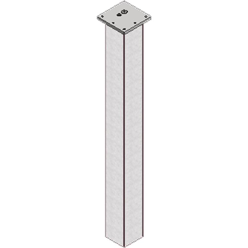 Noga za sto 70x70 mm - efekat nerđajućeg čelika