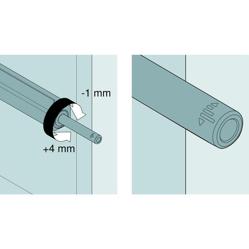 BLUM TIP-ON ravna adapterska pločica, kratka verzija