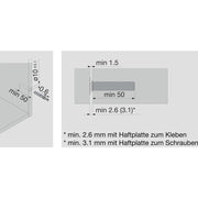 TIP-ON ZA VRATA- kratka verzija sa magnetom BLUM